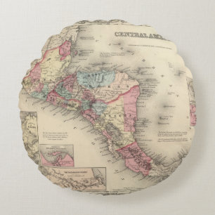 Mittelamerika 5 rundes kissen