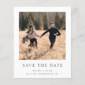 Mittelansatz für klassisches Foto Save the Date (Vorderseite)