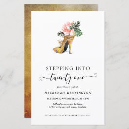 Mittelaufstockung für 21 Heelse mit Blumengolden z