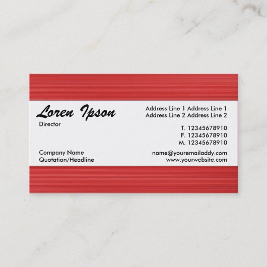 Mittelband 111 visitenkarte (Vorderseite)