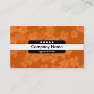 Mittelband 5 - Blume - Orange Visitenkarte