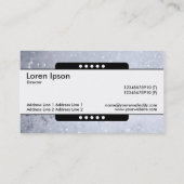 Mittelband 5 Felder - Seifenblasen Visitenkarte (Rückseite)