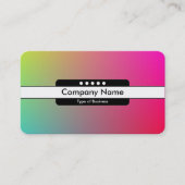 Mittelband 5 - Gradient Y,M,B,R, Visitenkarte (Vorderseite)