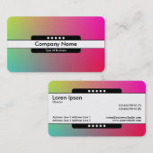 Mittelband 5 - Gradient Y,M,B,R, Visitenkarte (Vorne/Hinten)