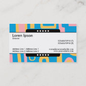 Mittelband 5 Spots - Abstrakt 170914 Visitenkarte (Rückseite)