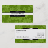 Mittelband 5 Spots - Blume - Grün (669900) Visitenkarte (Vorne/Hinten)
