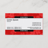 Mittelband 5 Spots - Blume - Rot Visitenkarte (Rückseite)