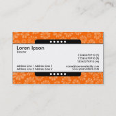 Mittelband 5 Spots - orangefarbene Blüten Visitenkarte (Rückseite)