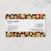 Mittelband - Abstrakt 20213 Visitenkarte (Rückseite)