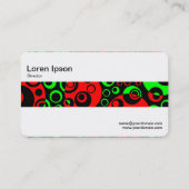 Mittelband - Abstrakte Blasen Visitenkarte (Rückseite)