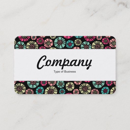 Mittelband - Abstrakte Blume 031023 Visitenkarte (Vorderseite)