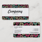 Mittelband - Abstrakte Blume 031023 Visitenkarte (Vorne/Hinten)