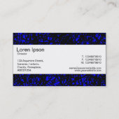 Mittelband - Abstrakte Linien - blau Visitenkarte (Rückseite)