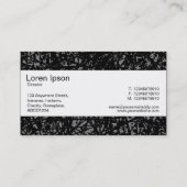 Mittelband - Abstrakte Linien - grau Visitenkarte (Rückseite)