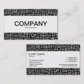 Mittelband - Abstrakte Rechtecke Visitenkarte (Vorne/Hinten)