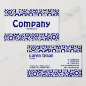 Mittelband - Alien Circuits - Dunkelblau Visitenkarte (Vorne/Hinten)