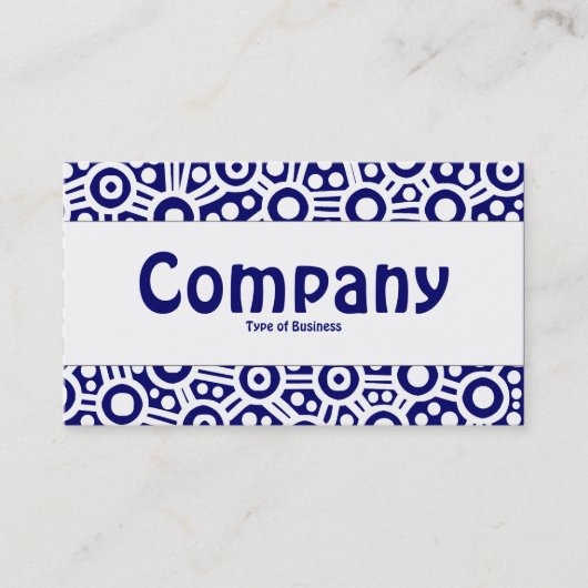 Mittelband - Alien Circuits - Dunkelblau Visitenkarte (Vorderseite)