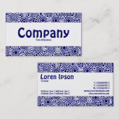 Mittelband - Alien Circuits II - Dunkelblau Visitenkarte (Vorne/Hinten)