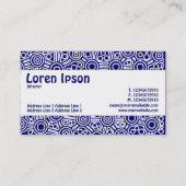 Mittelband - Alien Circuits II - Dunkelblau Visitenkarte (Rückseite)