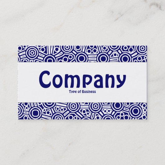 Mittelband - Alien Circuits II - Dunkelblau Visitenkarte (Vorderseite)