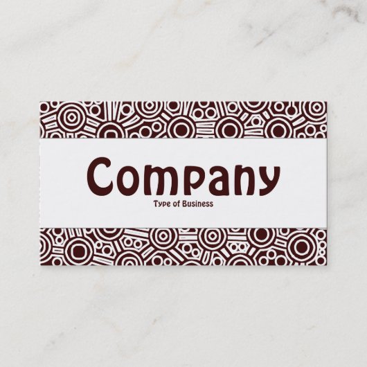 Mittelband - Alien Circuits II - Dunkelbraun Visitenkarte (Vorderseite)