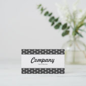 Mittelband - Asanoha-Muster Visitenkarte (Stehend Vorderseite)