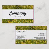 Mittelband - Bett aus gelben Milchsorten Visitenkarte (Vorne/Hinten)