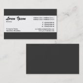 Mittelband - Dunkelgrau (33333) Visitenkarte (Vorne/Hinten)