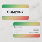 Mittelband (durchtrennt) - Gradient Grn, gelb, rot Visitenkarte (Vorne/Hinten)