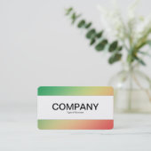 Mittelband (durchtrennt) - Gradient Grn, gelb, rot Visitenkarte (Stehend Vorderseite)