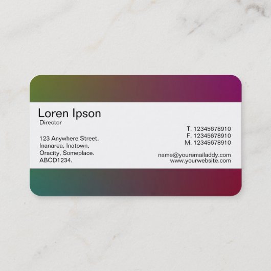 Mittelband (durchtrennt) - grau Y,M,B,R, dunkel Visitenkarte (Rückseite)