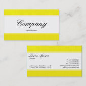 Mittelband (eingefärbt) - Script - gelb gestrichen Visitenkarte (Vorne/Hinten)