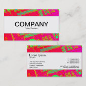 Mittelband (eingekeilt) - Farbige Abstrakte Schalt Visitenkarte (Vorne/Hinten)