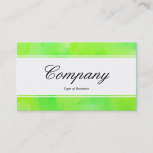 Mittelband (eingekeilt) - Script - Painted Green I Visitenkarte