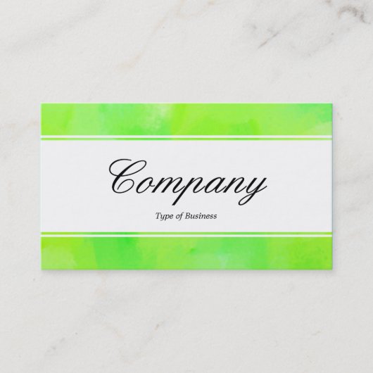 Mittelband (eingekeilt) - Script - Painted Green I Visitenkarte (Vorderseite)