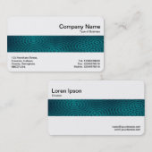 Mittelband - Elektrischer Regen Aqua Blue Visitenkarte (Vorne/Hinten)