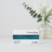 Mittelband - Elektrischer Regen Aqua Blue Visitenkarte (Stehend Vorderseite)
