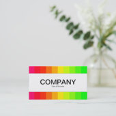 Mittelband - Farbbars 02 Visitenkarte (Stehend Vorderseite)
