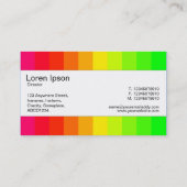 Mittelband - Farbbars 02 Visitenkarte (Rückseite)