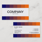 Mittelband - Farben, dunkelblau bis orange Visitenkarte (Vorne/Hinten)