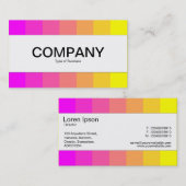 Mittelband - Farben, Magenta bis Gelb Visitenkarte (Vorne/Hinten)