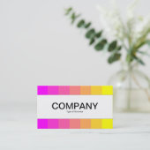 Mittelband - Farben, Magenta bis Gelb Visitenkarte (Stehend Vorderseite)