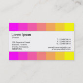 Mittelband - Farben, Magenta bis Gelb Visitenkarte (Rückseite)