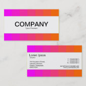 Mittelband - Farben, Magenta bis Orange Visitenkarte (Vorne/Hinten)