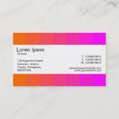 Mittelband - Farben, Orange bis Magenta Visitenkarte (Rückseite)