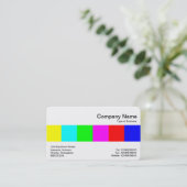 Mittelband - Farben Visitenkarte (Stehend Vorderseite)