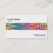 Mittelband - farbenfrohe Waves Visitenkarte (Rückseite)