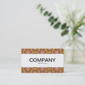 Mittelband - Farbige Geometrie 01 Visitenkarte (Stehend Vorderseite)