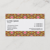 Mittelband - Farbige Geometrie 01 Visitenkarte (Rückseite)