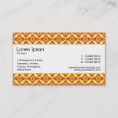 Mittelband - Farbige Geometrie 07 Visitenkarte (Rückseite)